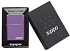 Зажигалка ZIPPO Classic с покрытием Abyss™, латунь/сталь, фиолетовая с логотипом, 38x13x57 мм - Фото 5
