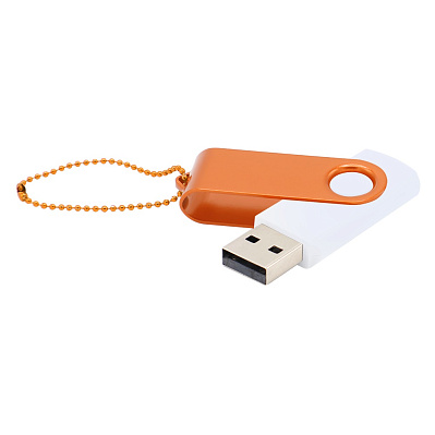 Флешка Designer To Go 2.0 USB 16Gb  (Белый/оранжевый)