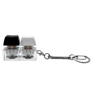 Брелок KeyDuo с LED подсветкой (фонарик), чёрно-белый