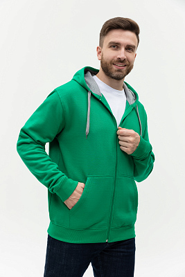 Толстовка мужская STAN с капюшоном на молнии футер с начёсом 280, 17