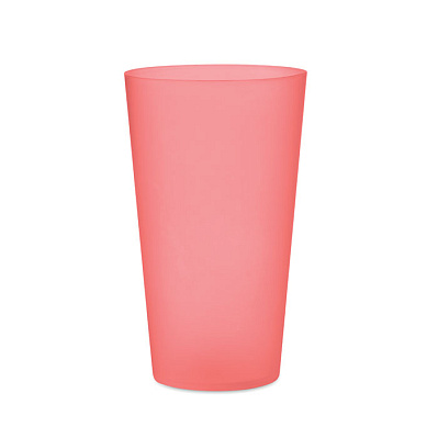 Reusable event cup 500ml (Прозрачно-красный)