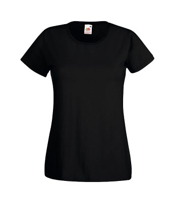 Футболки FOTL Lady-Fit Valueweight T (Чёрный)