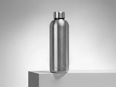 Вакуумная термобутылка с медной изоляцией Cask, 500 мл (Серебристый глянцевый)