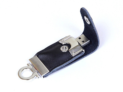 USB 2.0- флешка на 16 Гб в виде брелока (Чёрный)