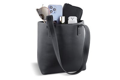 Сумка женская BUGATTI Zita, черная, полиуретан, 34 x 14 x 24,5 см