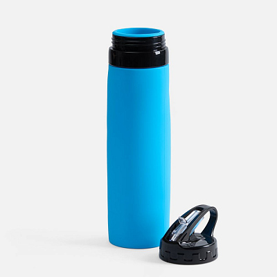 Складная бутылка для воды Langfossen, голубая