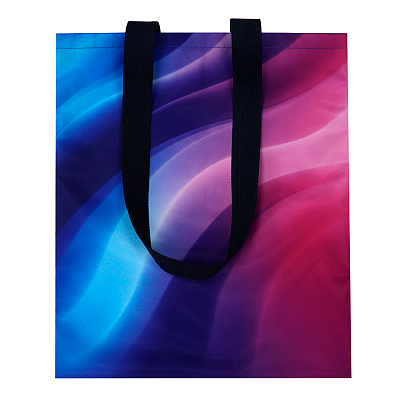 Сумка для покупок Élan с полноцветной печатью (Синий)