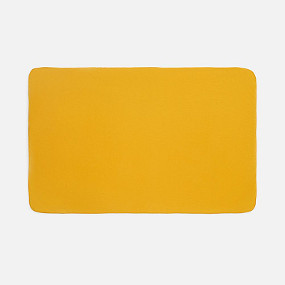 Флисовый плед Warm&Peace, желтый