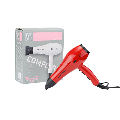 Фен DEWAL BEAUTY Comfort Red, красный, 2200 Вт, 1 насадка