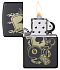 Зажигалка ZIPPO Gambling Design с покрытием Black Matte, латунь/сталь, чёрная, матовая, 38x13x57 мм - Фото 3