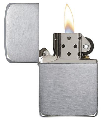 Зажигалка ZIPPO 1941 Replica™ с покрытием Brushed Chrome, латунь/сталь, серебристая, 38x13x56 мм