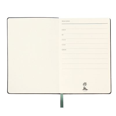 Ежедневник A5 недатированный Simflex в мягком переплёте, зелёный