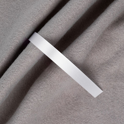 Лента сатиновая Satin 10 S, белая, 40 см (Белый)