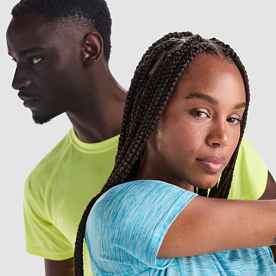 Спортивная футболка AUSTIN мужская, ПЁСТРЫЙ ЖЕЛТЫЙ ФЛУОРЕСЦЕНТНЫЙ S (Пёстрый желтый флуоресцентный)