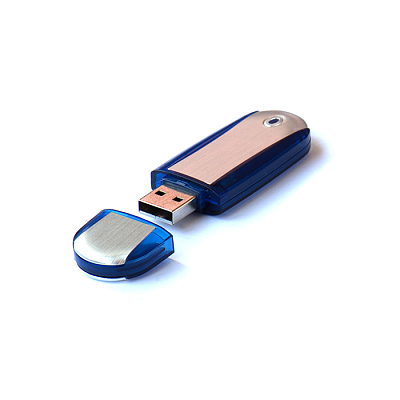 Пластик-металл 04 Эргономик овал, зеленый, 4Гб