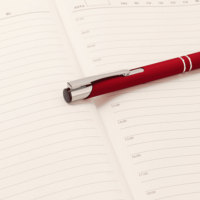 Шариковая ручка Alpha, красная