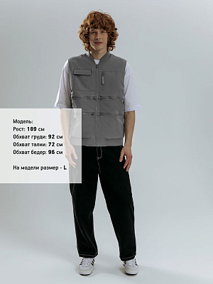 Жилет Hard Work, серый