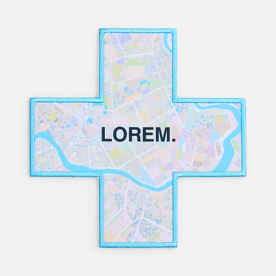 Шеврон из габардина Gabo S, белый