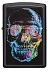 Зажигалка ZIPPO Skull Design с покрытием Black Matte, латунь/сталь, черная, 38x13x57 мм - Фото 4