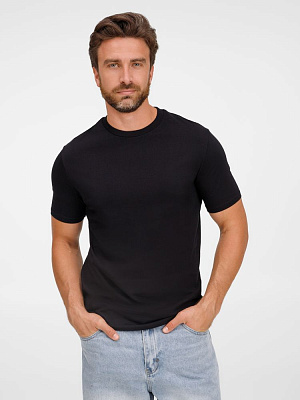 Футболка унисекс T-Bolka 180, черная (Чёрный)