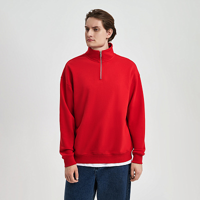 Толстовка на молнии унисекс Флоу (Flow), красная, размер XL/2XL (Красный)