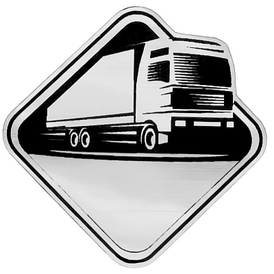 Шильд-наклейка фура, серебро (Серебристый)