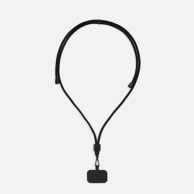Шнурок для телефона TrendHand, черный (Чёрный)