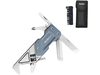Мультитул-ключ Nextool Light Wrench W1 с набором бит (Серый)