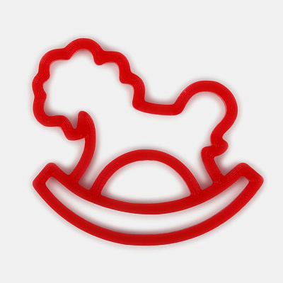 Подвеска «Лошадка-качалка», 3D-печать, красная (Красный)