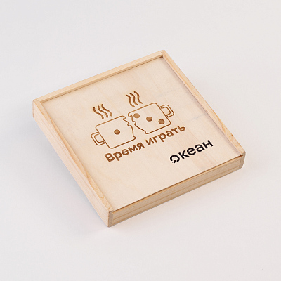 Набор игр "Joy" 4в1, натуральный