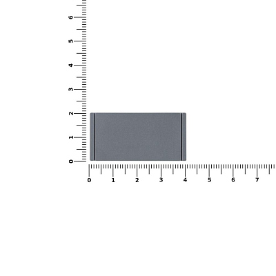 Лейбл из ПВХ Dzeta, S, серый