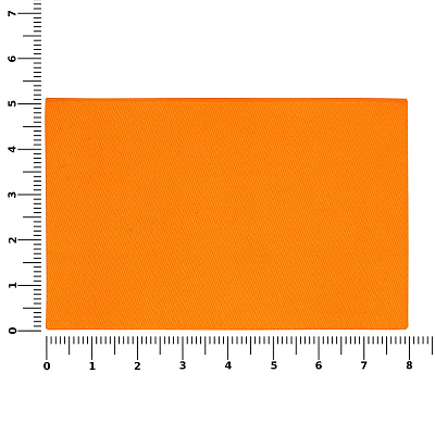 Лейбл тканевый Epsilon, XL, оранжевый неон