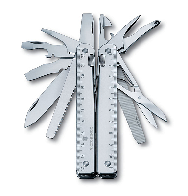 Мультитул VICTORINOX SwissTool X, 115 мм, 26 функций, в кожаным чехле