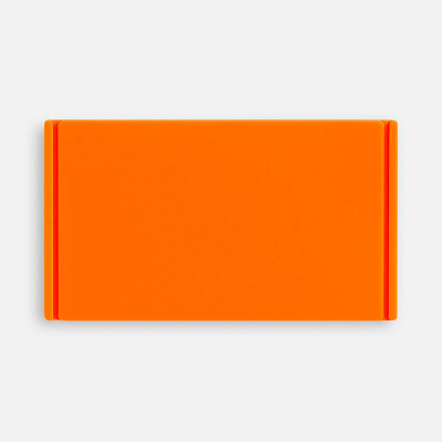 Лейбл из ПВХ Dzeta, M  неон (Оранжевый)