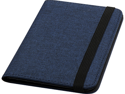 Держатель паспорта Ross с RFID-защитой из переработанного PET-пластика (Синий нэйви)