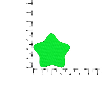 Наклейка тканевая Lunga Bial, M, зеленый неон