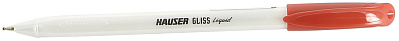 Шариковая ручка Hauser Gliss Pearl, пластик, цвет красный (Красный)