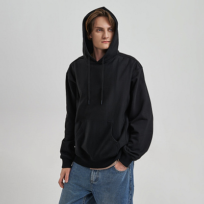 Худи релакс унисекс ADVENTURE, черный, размер 3XL/4XL (Чёрный)