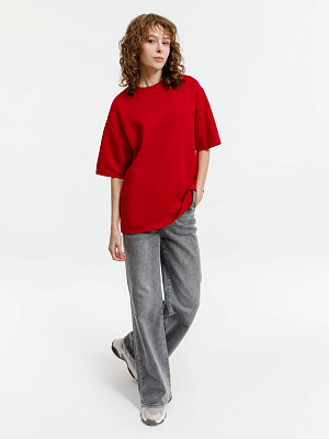 Джемпер с коротким рукавом Siluetti Volumica, красный