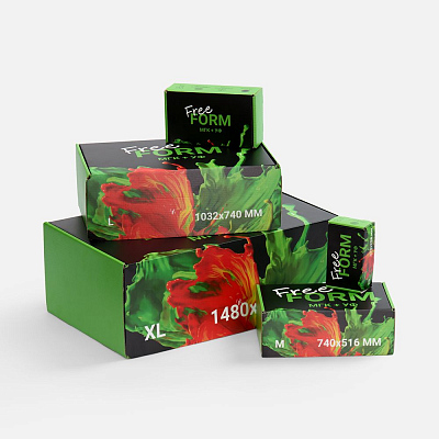 Коробка с печатью на заказ Freeform, L