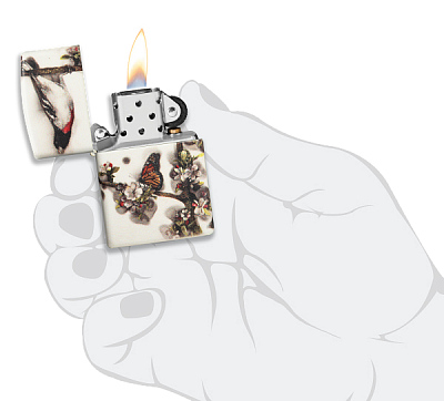 Зажигалка ZIPPO Spazuk Design с покрытием 540 Matte, латунь/сталь, разноцветная, 38x13x57 мм