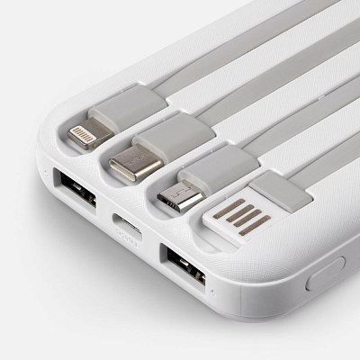 Аккумулятор Omni Qi 10000 мАч, ver.2, белый