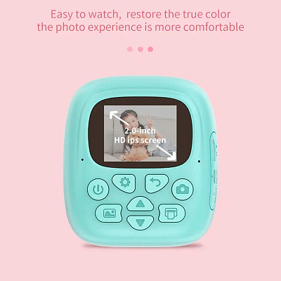 Детская камера c печатью фотографий Kid Joy Print Cam P18, розовый