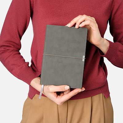 Ежедневник Ин Велюр (In Velour) недатированный, серый