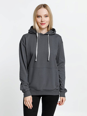 Толстовка с капюшоном Kirenga, темно-серая (графит)