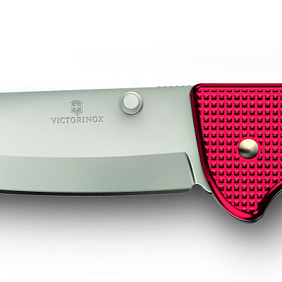 Нож охотника VICTORINOX Evoke Alox 130 мм, 5 функций, с фиксатором лезвия, красный