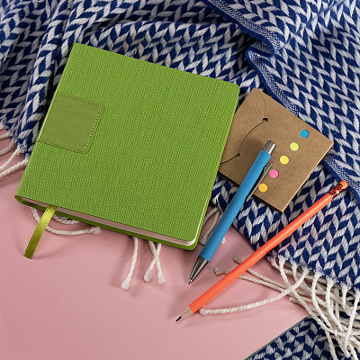 Ежедневник недатированный Scotty, А5-,  оранжевый, кремовый блок, без обреза