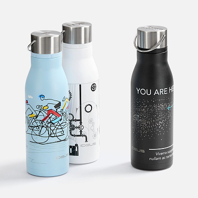 Термобутылка Tabenodo, черная