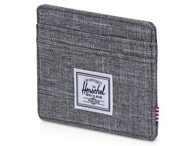 Herschel Charlie держатель для карт с RFID-защитой из переработанного материала (Серый)