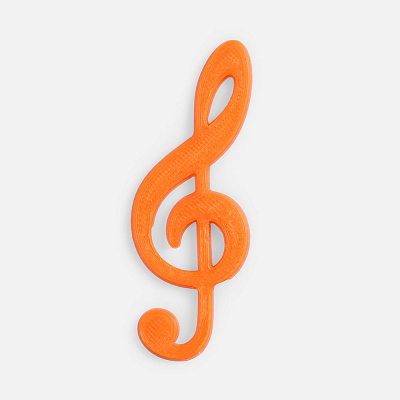 Подвеска Industry, 3D-печать на заказ, скрипичный ключ